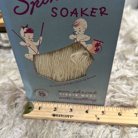 Vintage Spinnerin Soaker Knit Or Crochet Kit To Create A Wool Diaper Cover - Picture 15 of 17